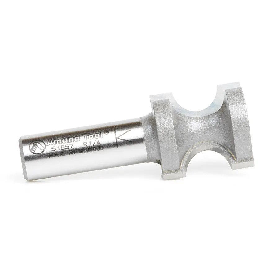 Bullnose Router Bit | 1⁄4 Radius x 1 Dia x 1 x 1⁄2"Shank | 51557 | 738685515570