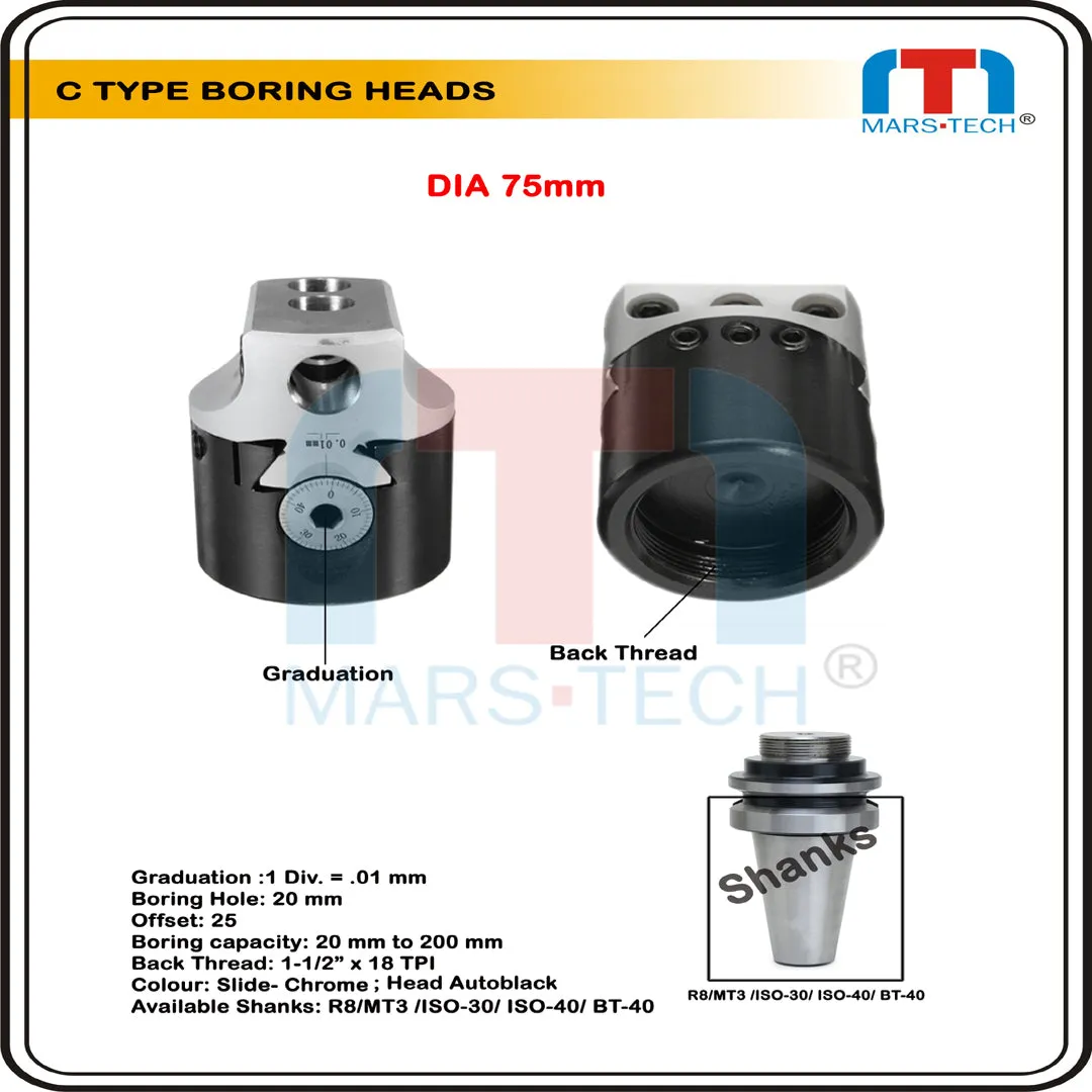 C Type Boring Head 75 MM