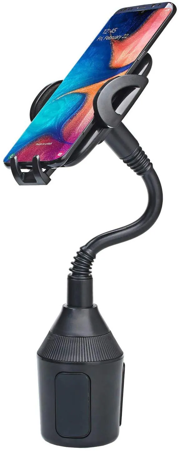 Car Cup Holder Phone Mount with Longer Gooseneck Neck & 360° Rotatable Cradle for LG Stylo 4/Stylo 4 Plus/Stylo 3/Stylo 3 Plus/Stylo 2/ Stylo 2 Plus/G Stylo Cup Mount