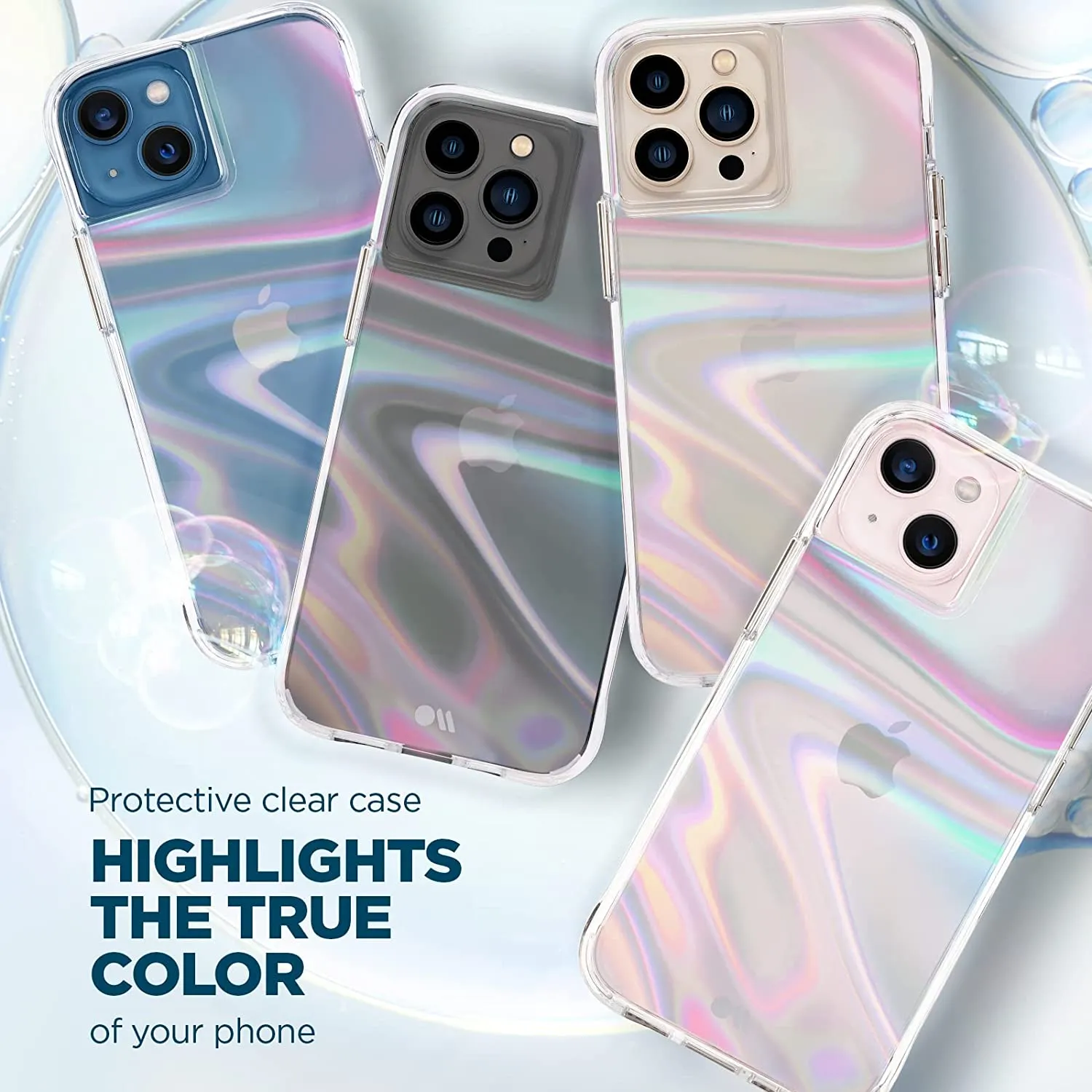 Case-Mate- SOAP Bubble  Case iPhone 12 Pro Max (5G)  Iridescent Swirl