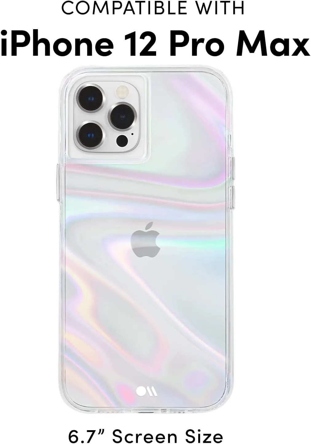 Case-Mate- SOAP Bubble  Case iPhone 12 Pro Max (5G)  Iridescent Swirl