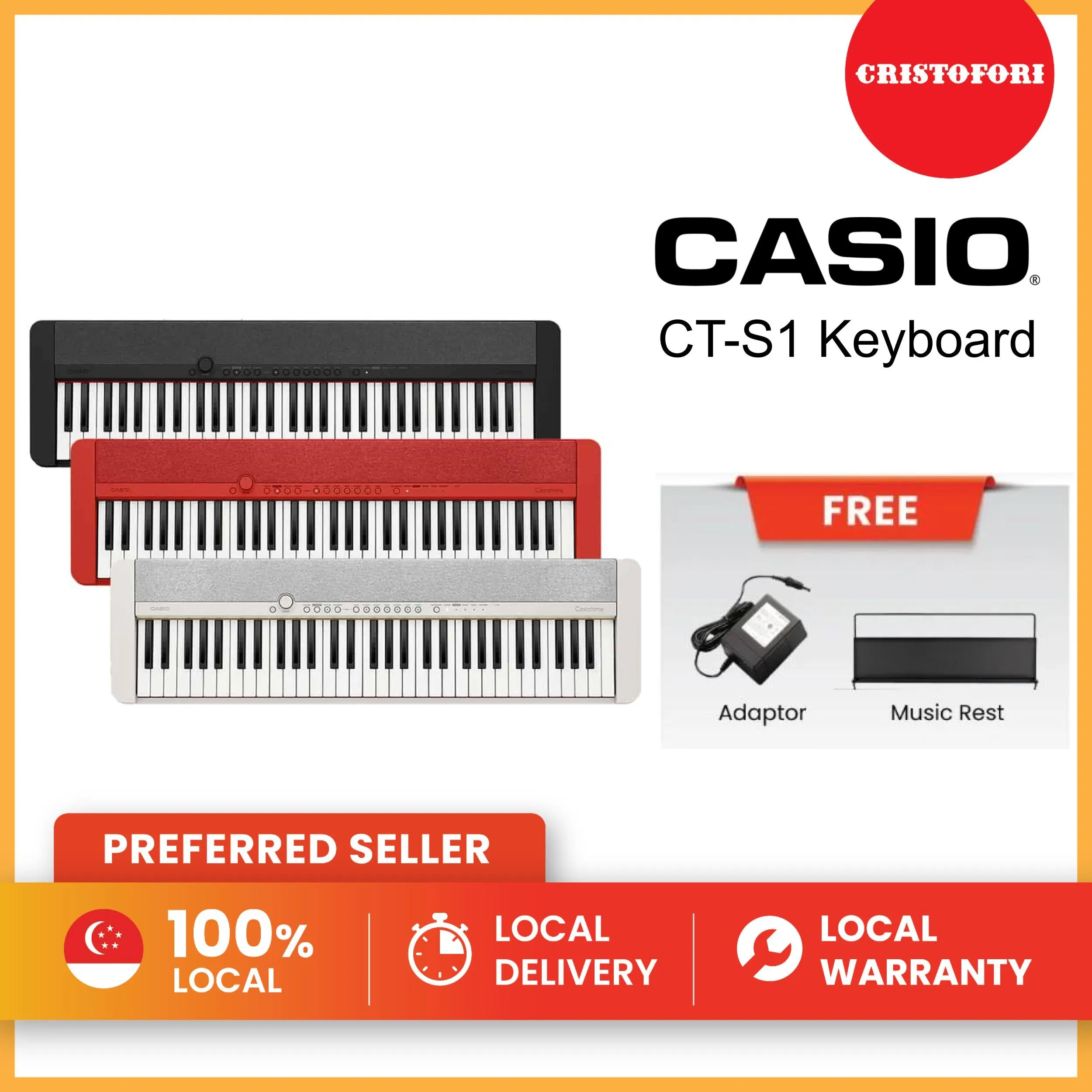 Casio CT-S1 (Black) Keyboard