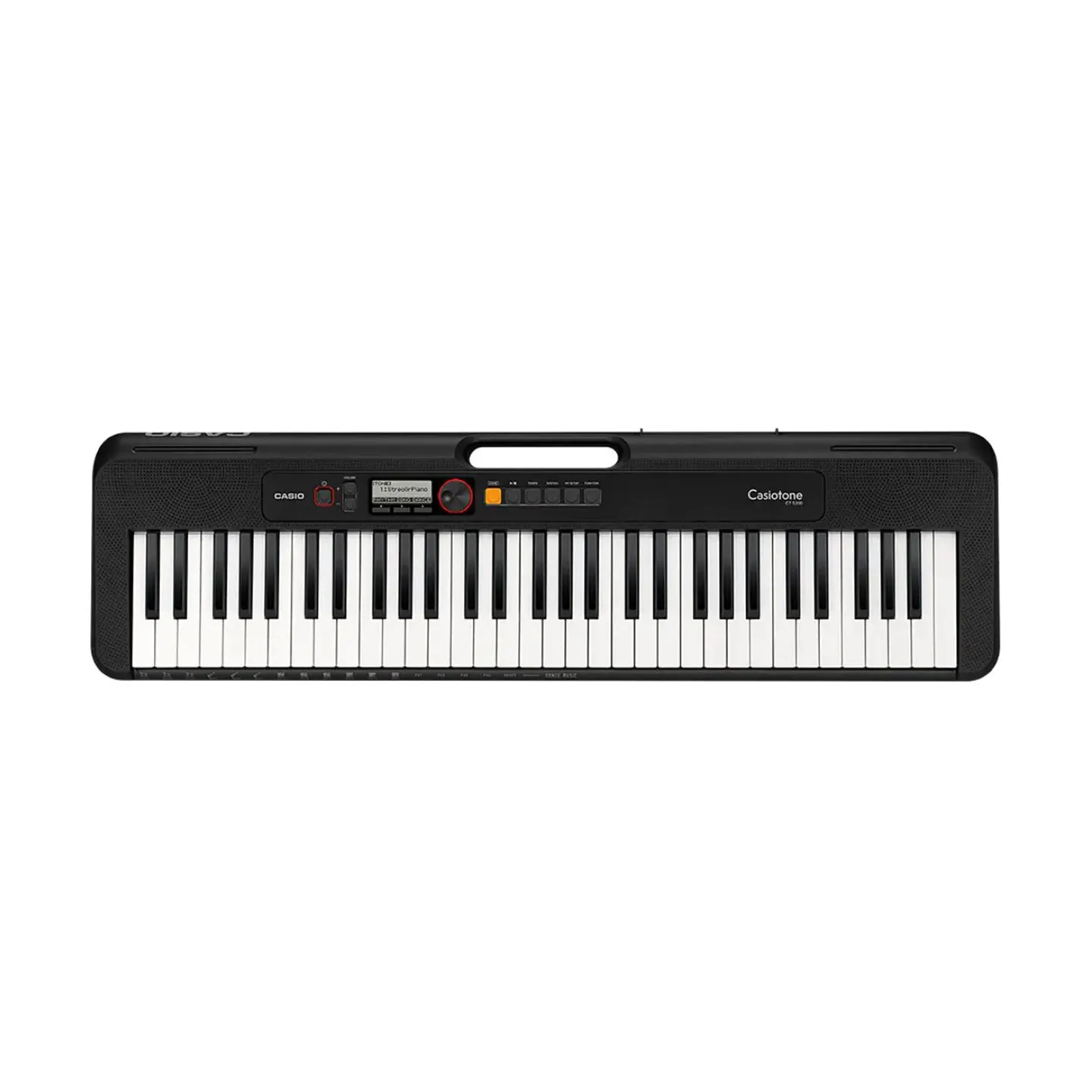 Casio CT-S200 61-Key Portable Piano Keyboard with USB-MIDI Connectivity, LCD Screen, Auto-Accompaniment, Built-in Songs/Tones/Rhythms (Black, Red)