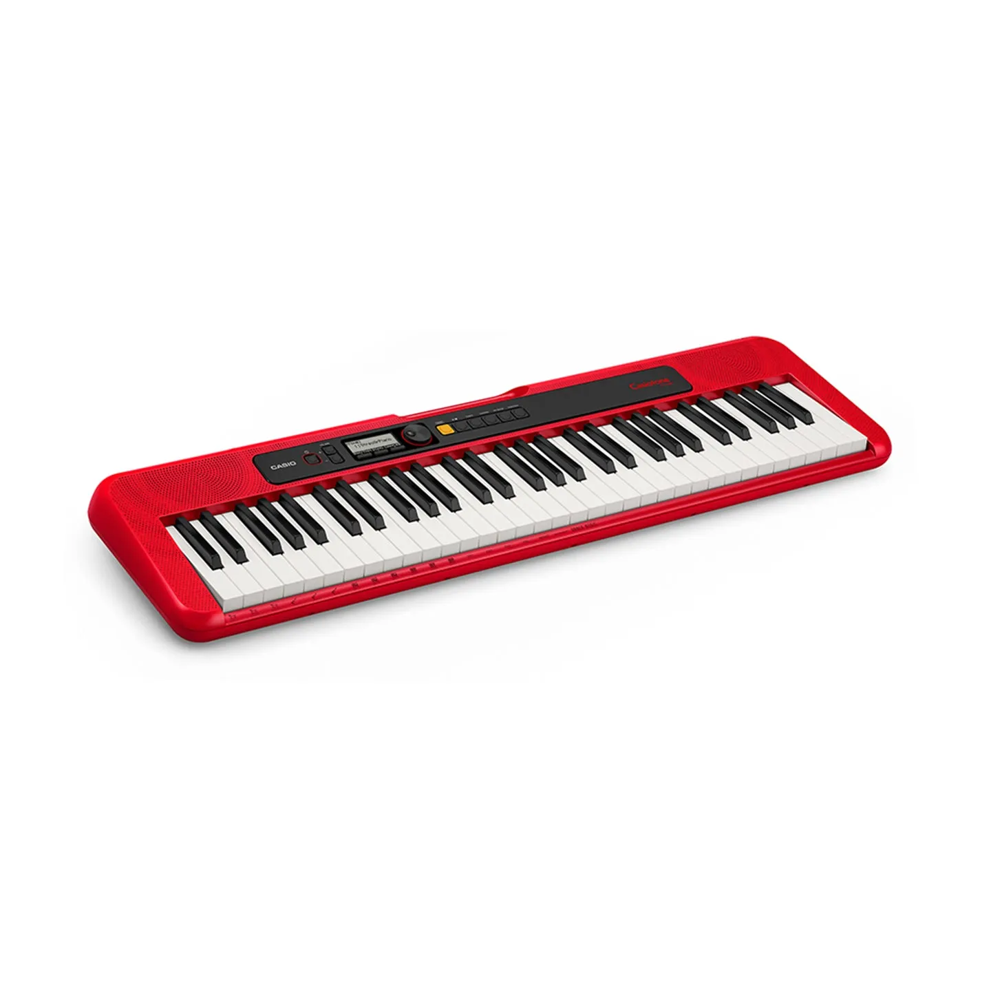 Casio CT-S200 61-Key Portable Piano Keyboard with USB-MIDI Connectivity, LCD Screen, Auto-Accompaniment, Built-in Songs/Tones/Rhythms (Black, Red)