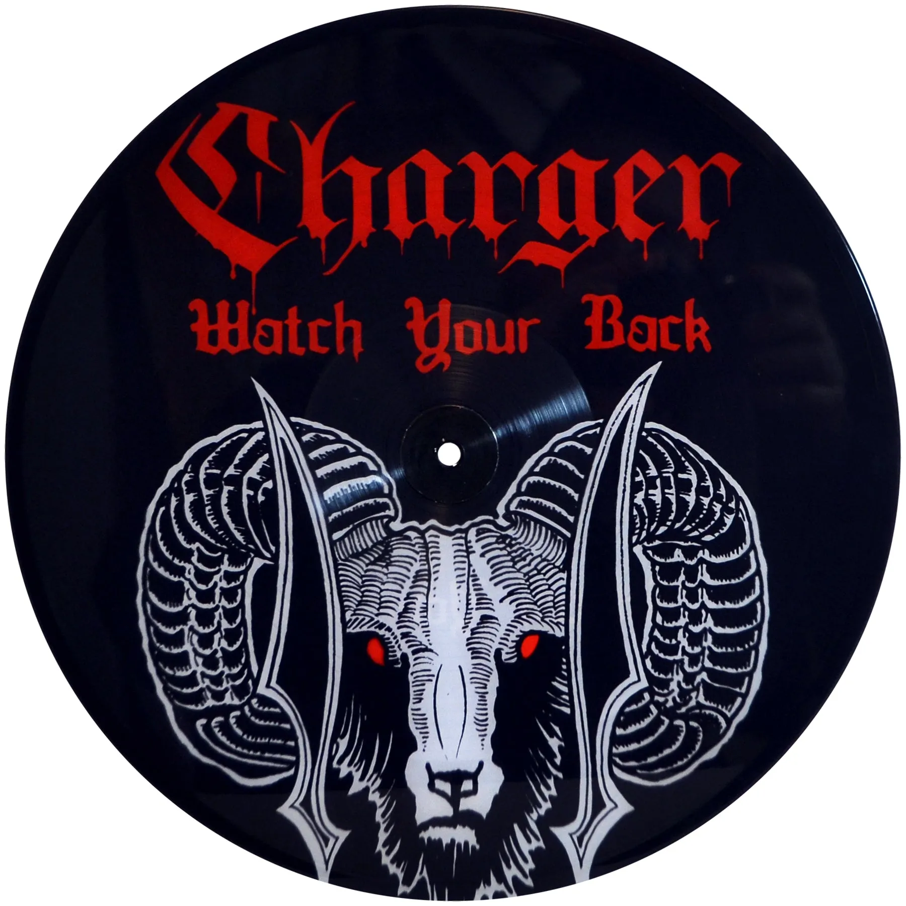 Charger - Watch Your Back - 12" UV Digitally Printed Vinyl