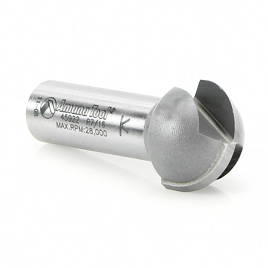 Core Box Router Bit | 7⁄16 Radius x 7⁄8 Dia x 1⁄2 x 1⁄2"Shank | 45922 | 738685859223