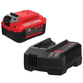 Craftsman V20 CMCB204-CK 4 Ah Lithium-Ion Battery and Charger 2 pc