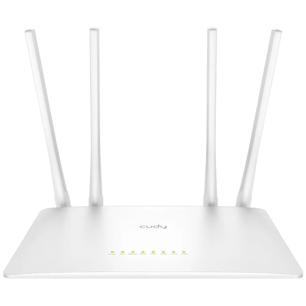 Cudy Wr1200 Wireless Router Fast Ethernet Dual-Band (2.4 Ghz / 5 Ghz) White