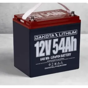 Dakota Lithium - 12V 54Ah Deep Cycle LiFePO4 Battery