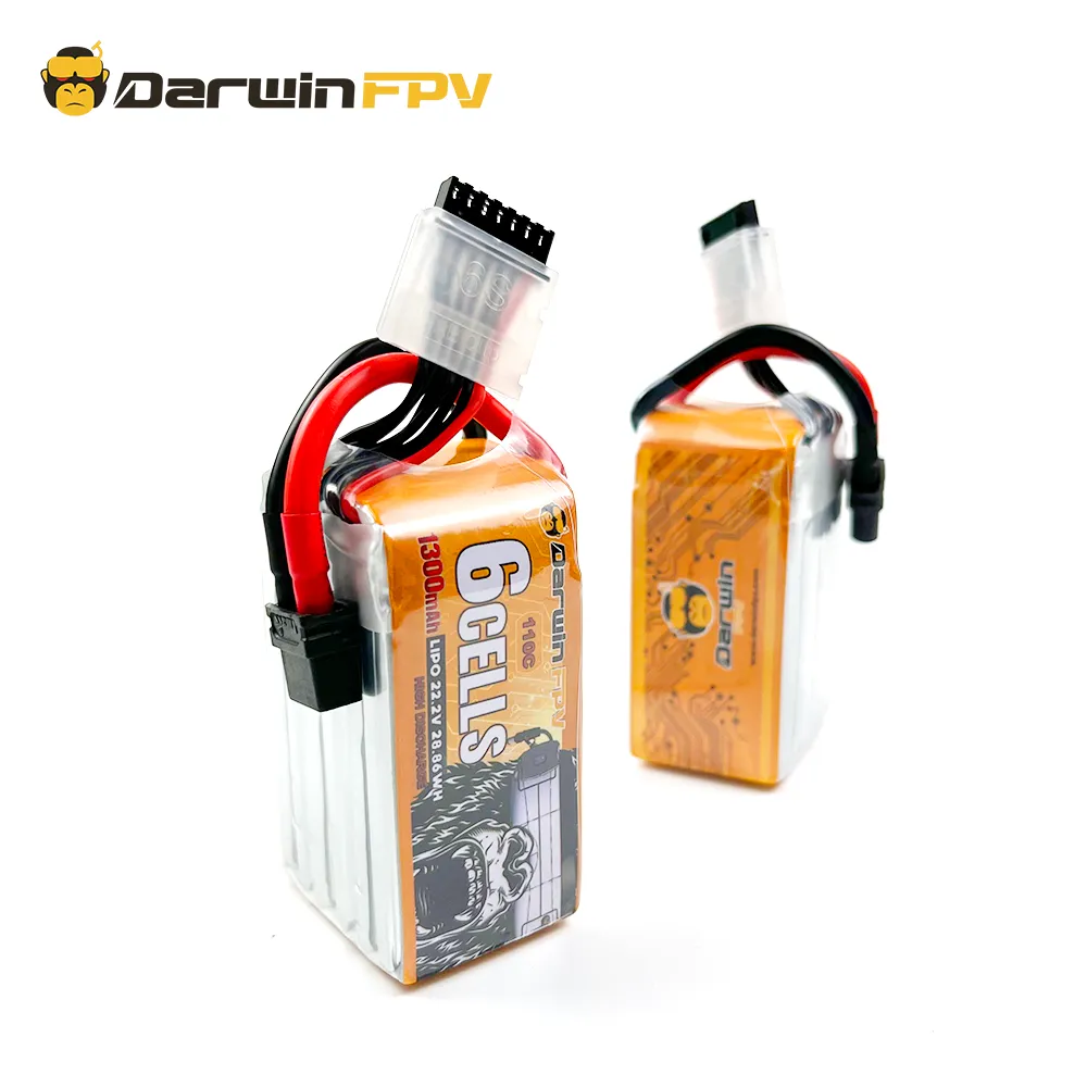 DarwinFPV 6S 1300mAh Lipo Battery