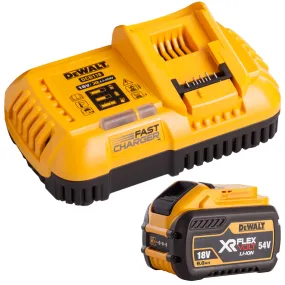 Dewalt DCB547 18v / 54v XR Flexvolt 9.0Ah Battery with Fast Charger