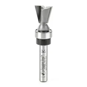 Dovetail Router Bit | 14°x 1⁄2 Dia x 1⁄2 x 1⁄4" Shank with Upper BB | 45850 | 738685858509