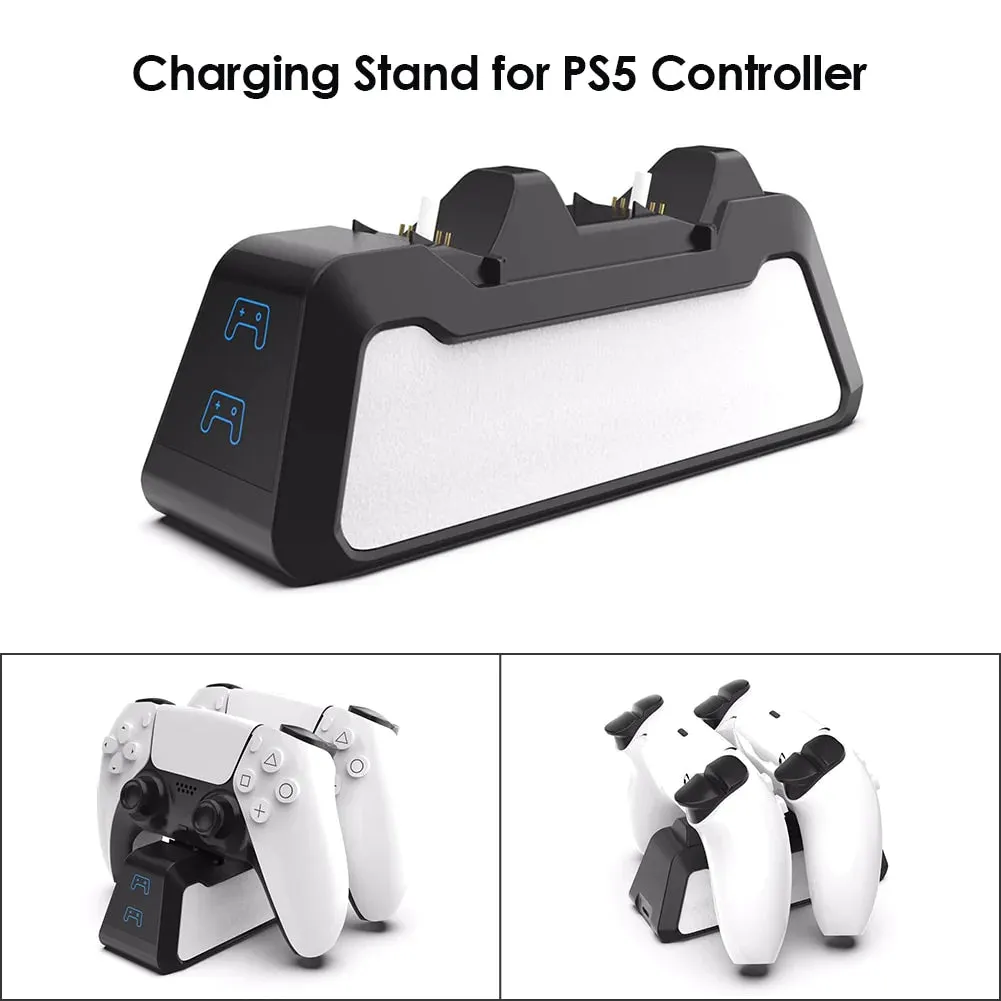 Dual Fast Charger for Sony PS5 Wireless Controller - USB 3.1 Dock Station