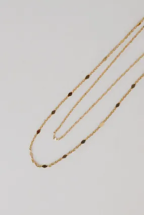 Eleanor Gold Layered Chain Necklace