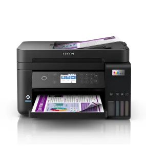 Epson EcoTank L6270 A4 Colored Wi-Fi Duplex All-in-One Ink Tank Borderless Printer with LCD Screen, Print, Scan, Copy with ADF, Spill-free Refilling, Epson Smart Panel, and Epson Heat-Free Technology