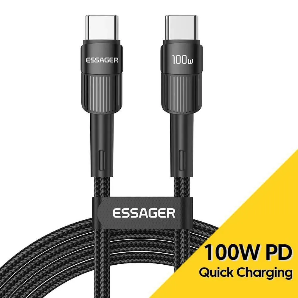 ESSAGER 100W TYPE-C to TYPE-C Fast Charging Cable