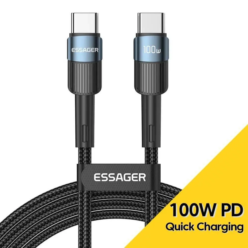 ESSAGER 100W TYPE-C to TYPE-C Fast Charging Cable