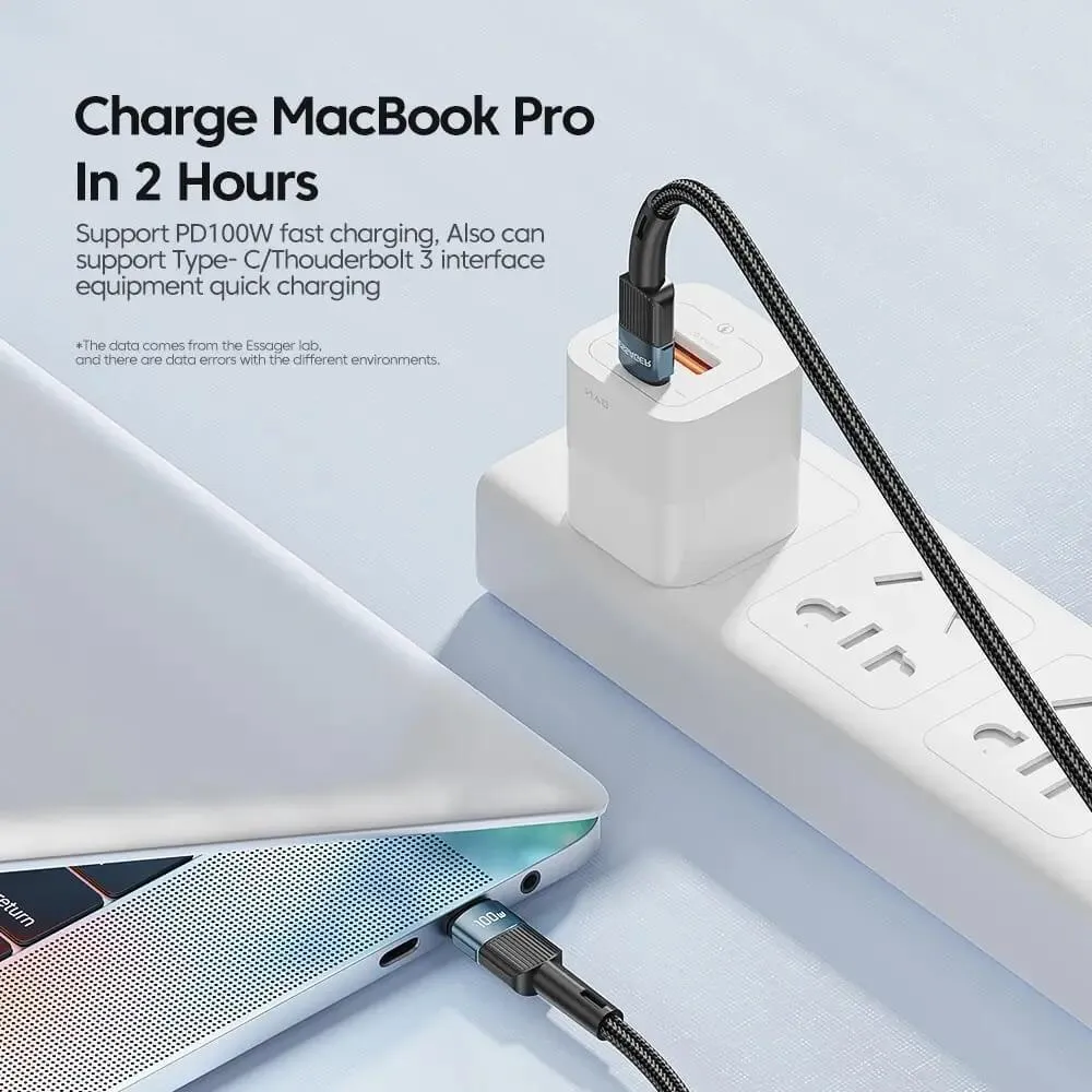 ESSAGER 100W TYPE-C to TYPE-C Fast Charging Cable