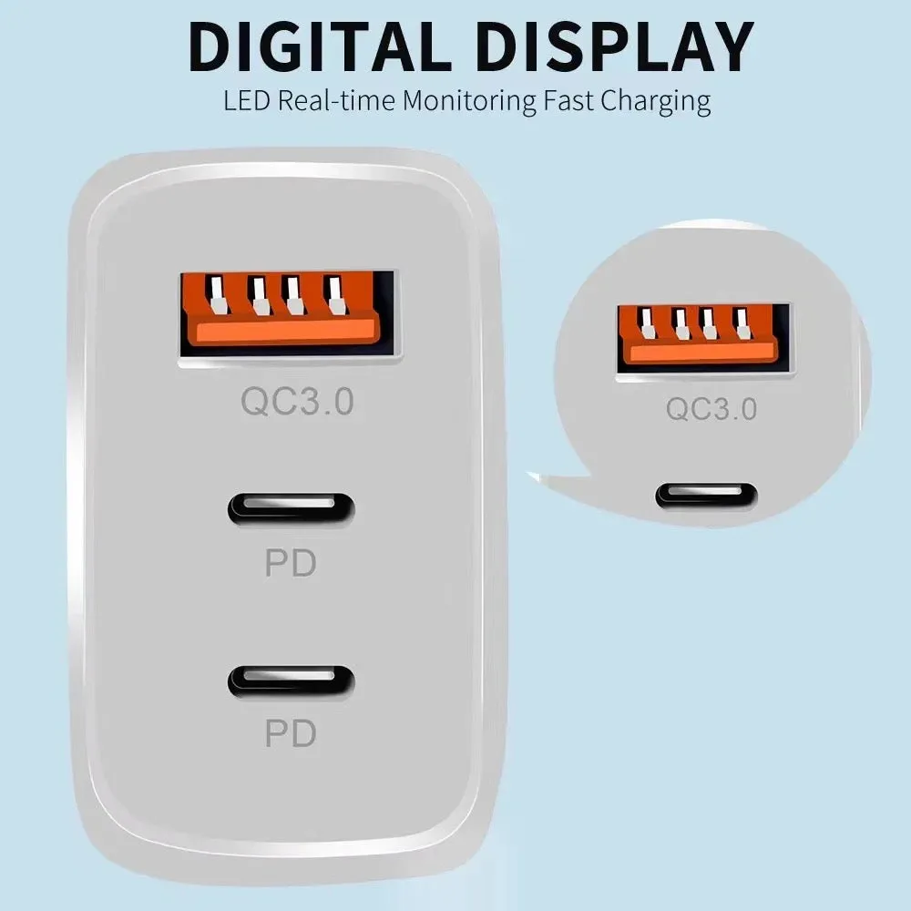 Eu 2 pin charger fast charge 20W