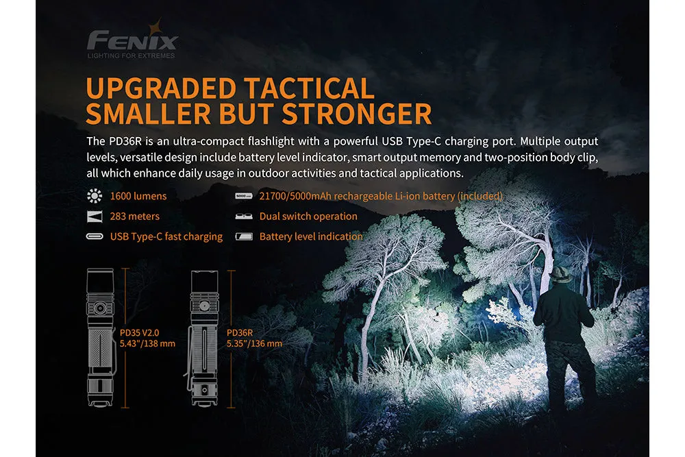 Fenix PD36R Tactical LED Flashlight - Discontinued