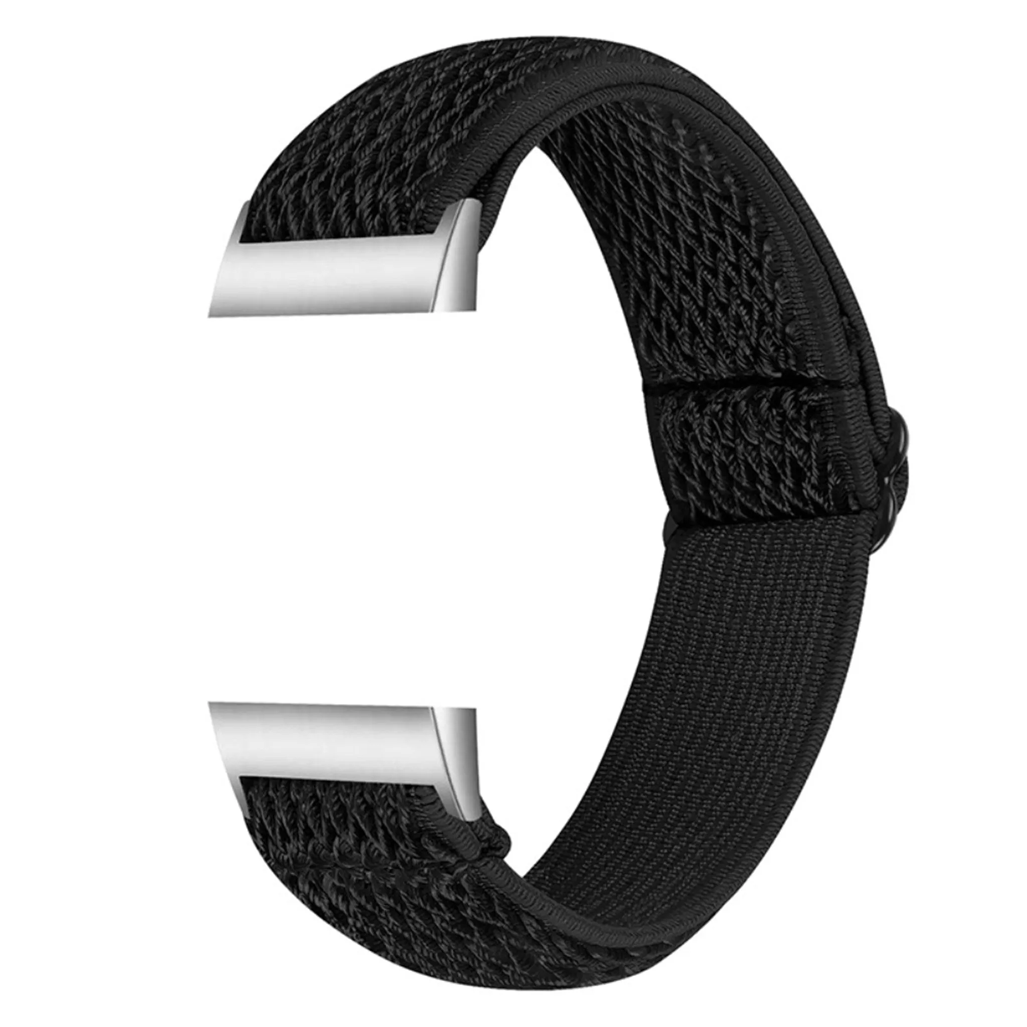 Fitbit Charge 3 nylon sports style watch strap - Black