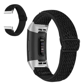 Fitbit Charge 3 nylon sports style watch strap - Black