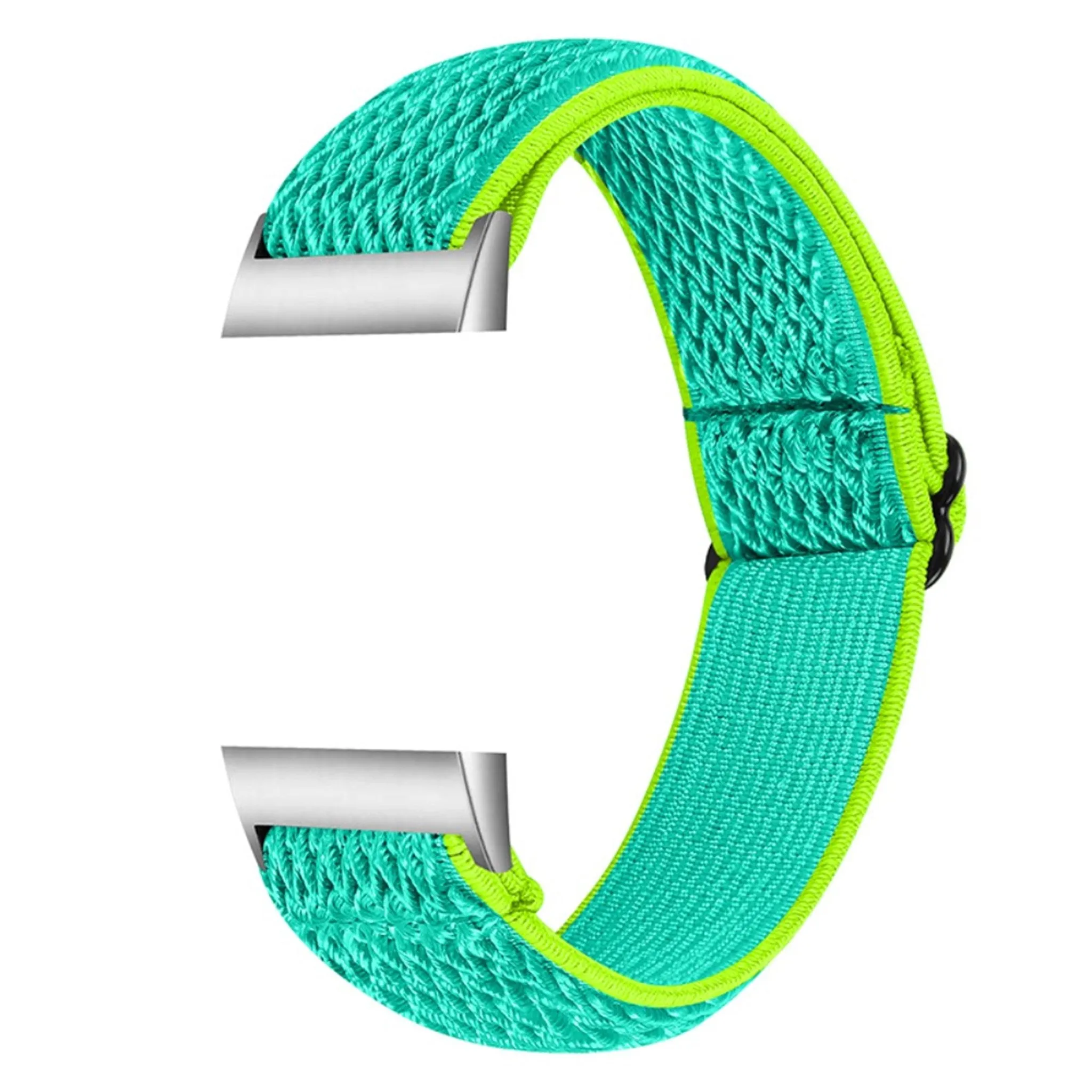 Fitbit Charge 3 nylon sports style watch strap - Yellow / Green