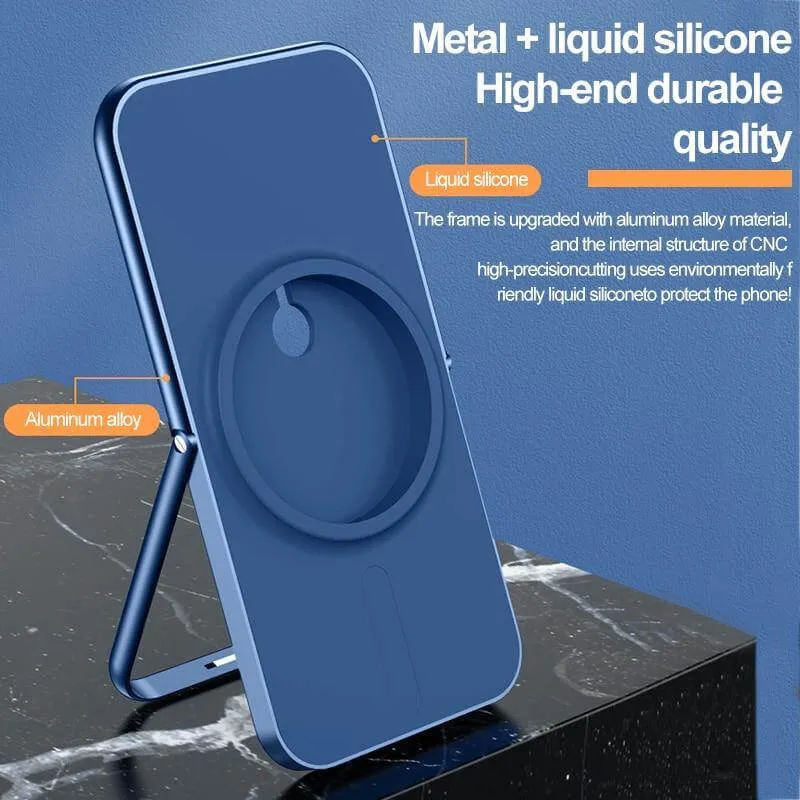 Foldable Slim Magnetic Wireless Charger Stand For iPhone 12