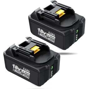 For Makita 18V BL1850B Battery Replacement | BL1850B 5.0Ah Li-ion Battery 2 Pack