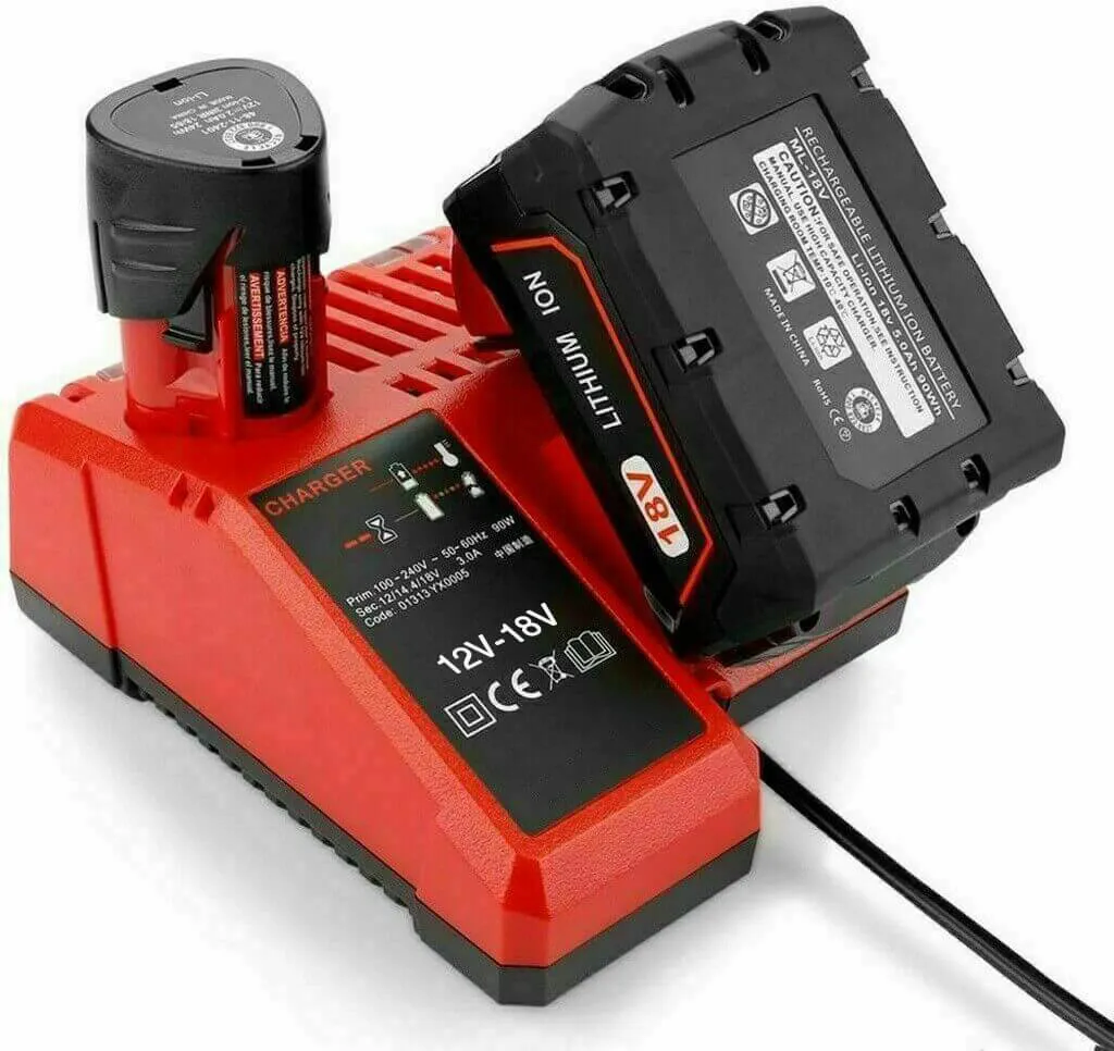 For Milwaukee Battery Charger 12V-18V | M 12-18C Charger Replacement | 12V & 18V Rapid Charger