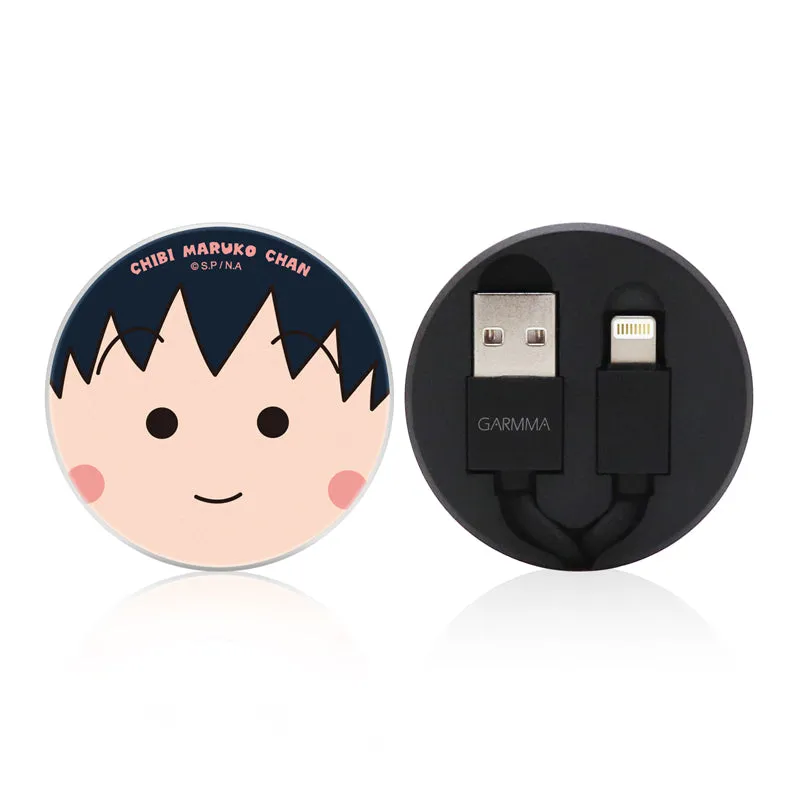 GARMMA Chibi Maruko-chan 90cm Apple Lightning / Type-C Extracted Extension Cable