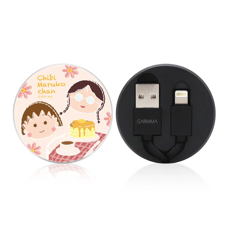 GARMMA Chibi Maruko-chan 90cm Apple Lightning / Type-C Extracted Extension Cable