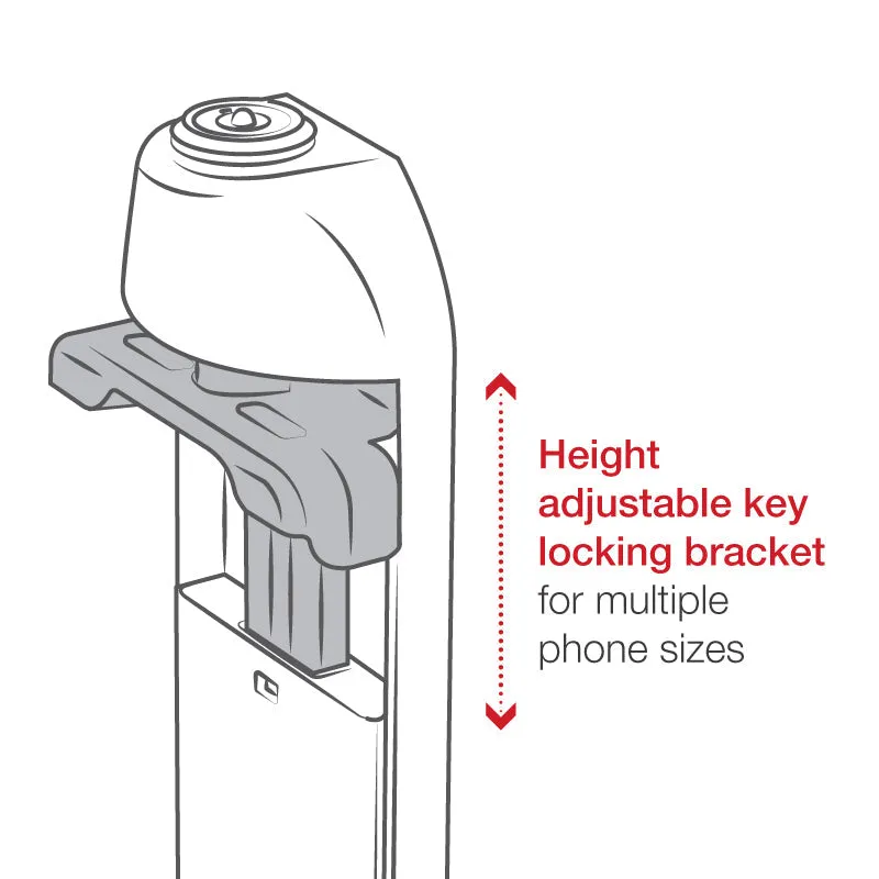 GDS® Locking Vehicle Phone Dock with USB Type-C 3.1 for IntelliSkin®