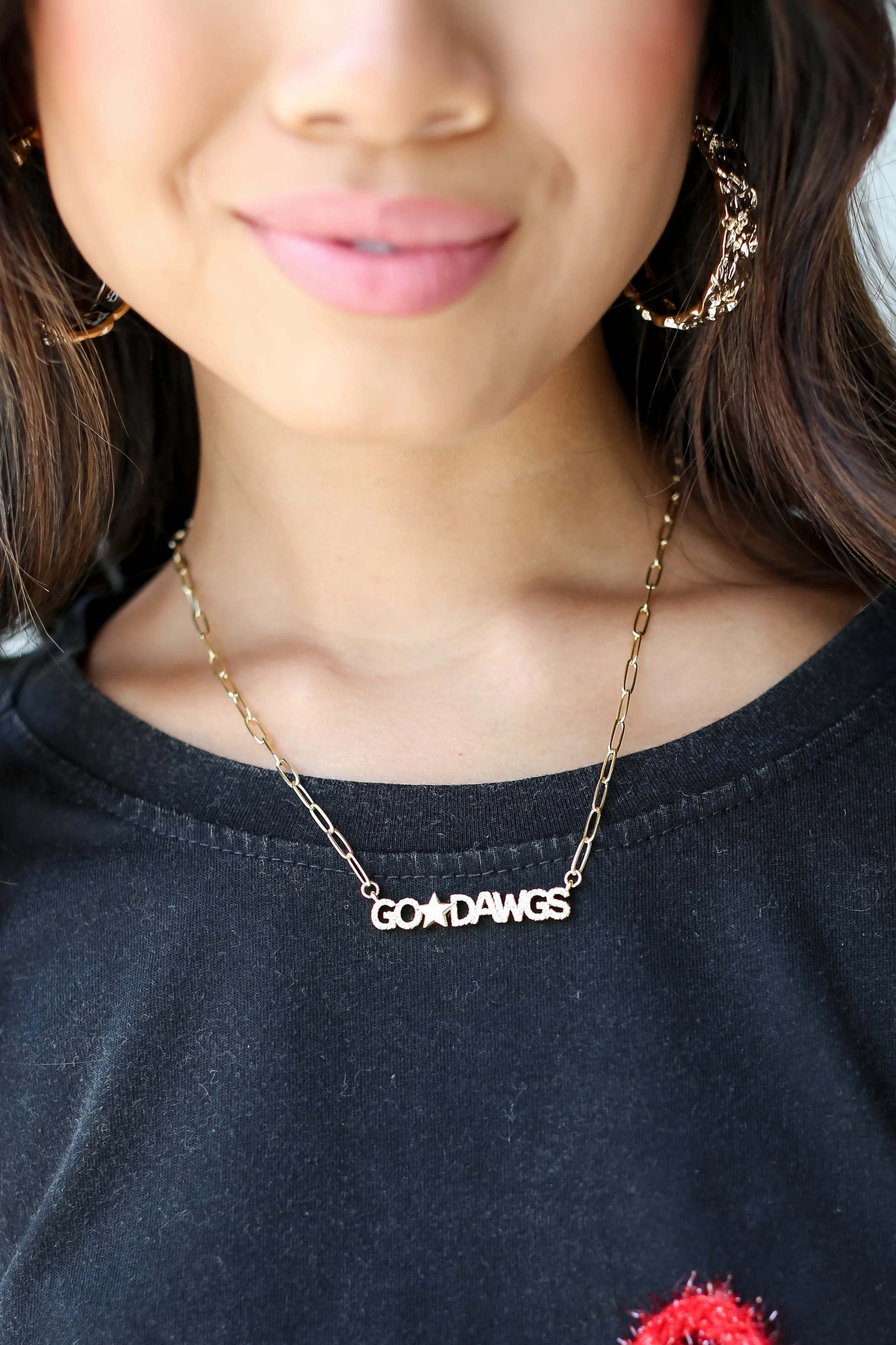 Gold Go Dawgs Necklace