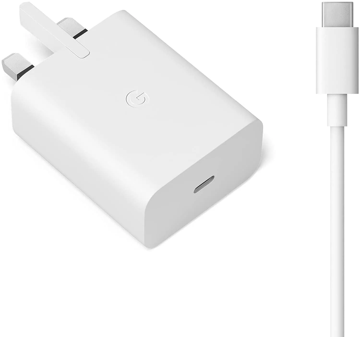 Google 30W USB C Charger with Type C Cable White - GA02275-GB