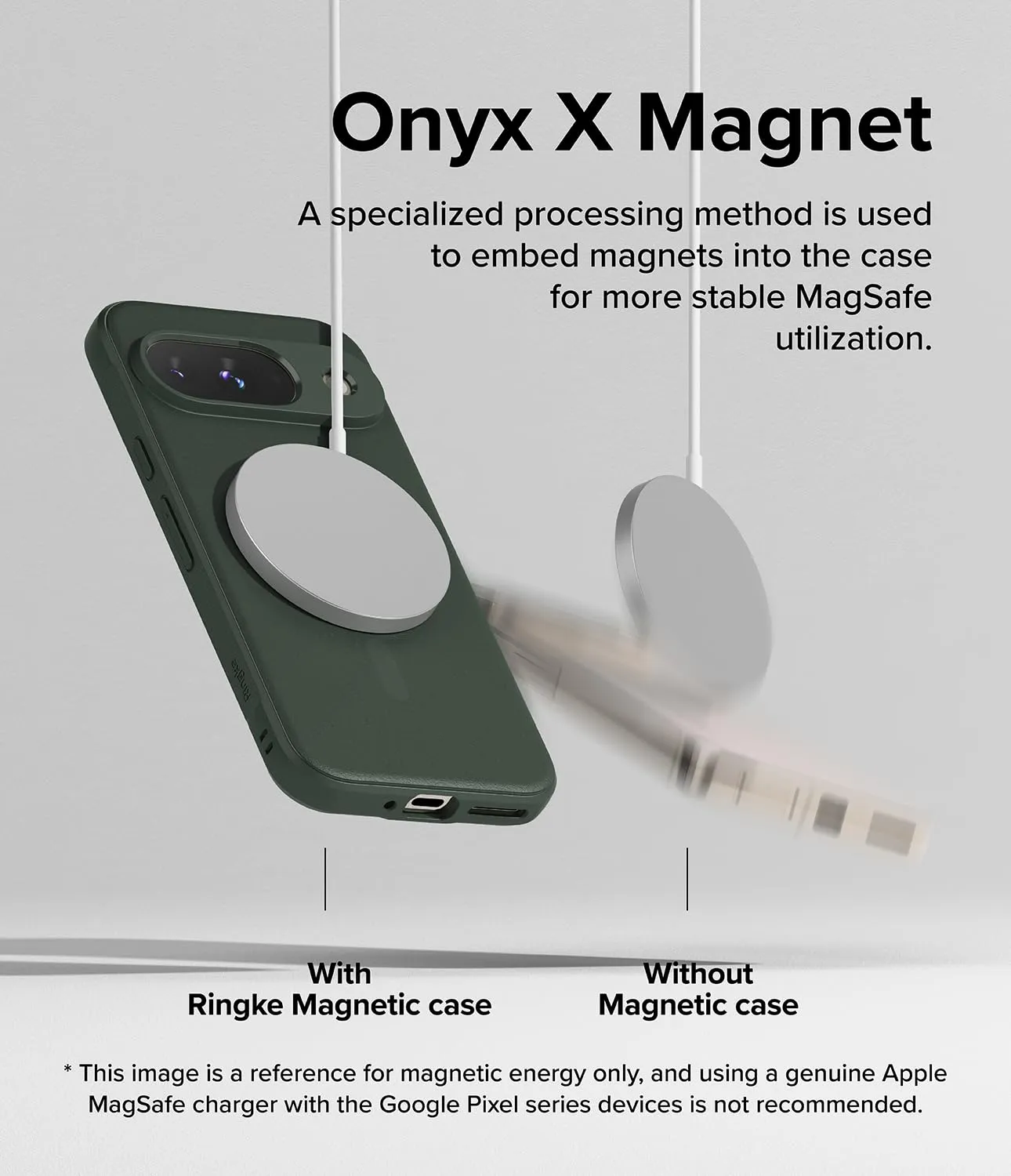 Google Pixel 9 Back Cover Case | Onyx Magnetic - Dark Green