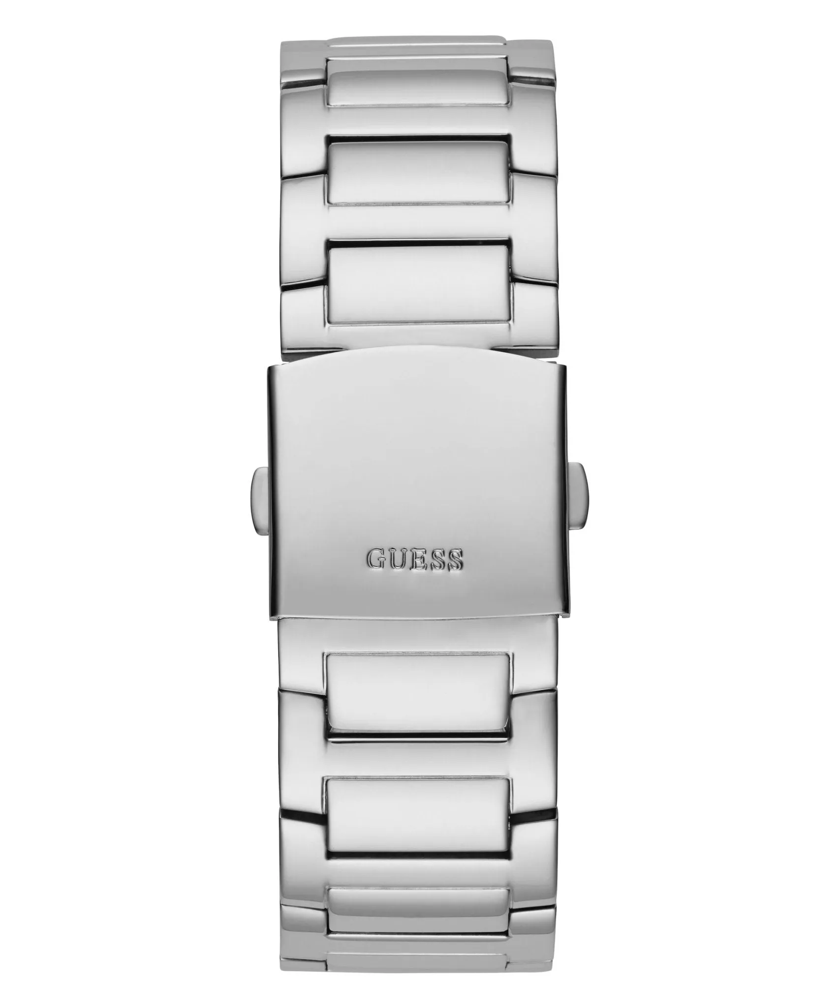 Guess Gents King Silver Tone Stainless Steel Watch GW0497G1