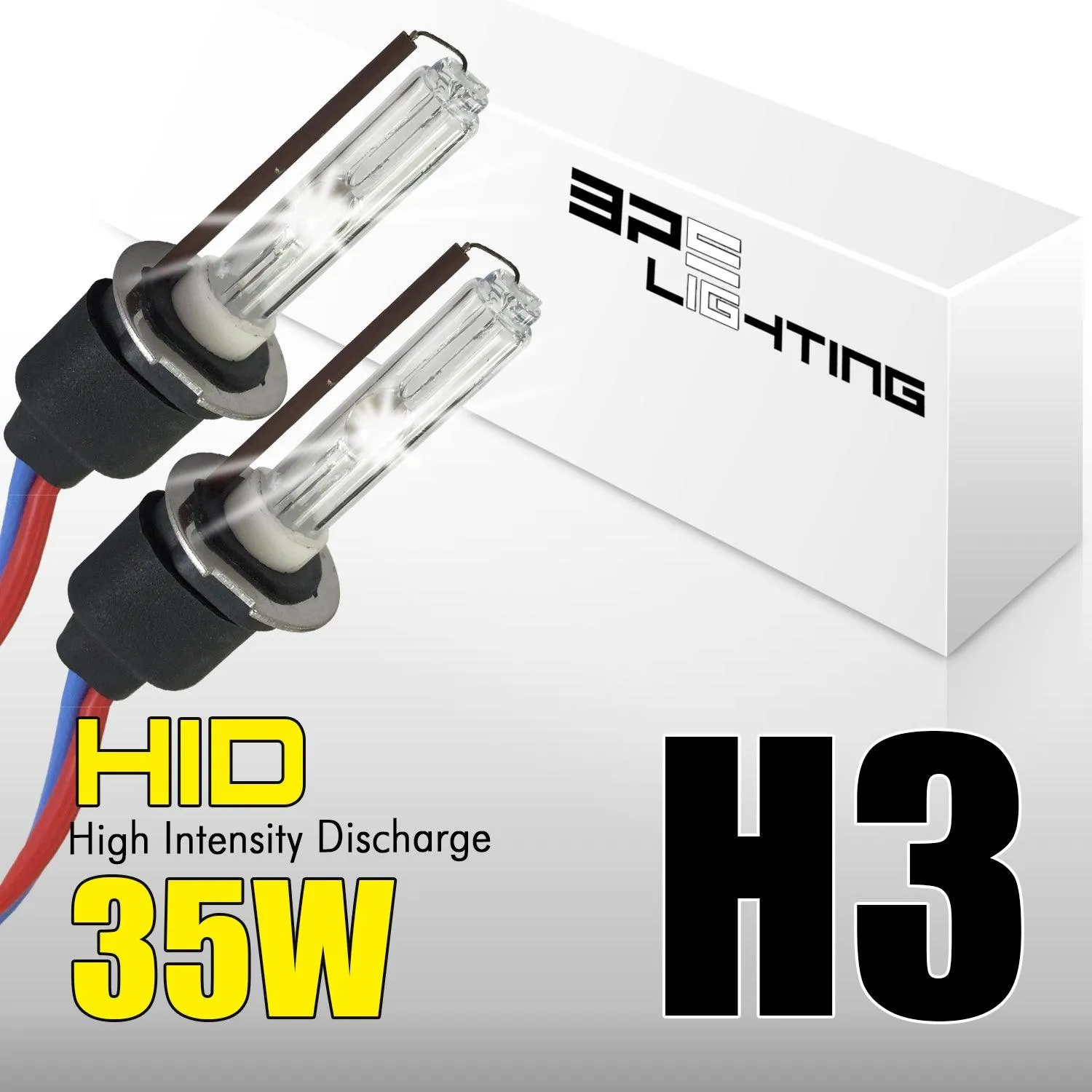 H3 HID Xenon Bulbs Premium With Ceramic Base 35w