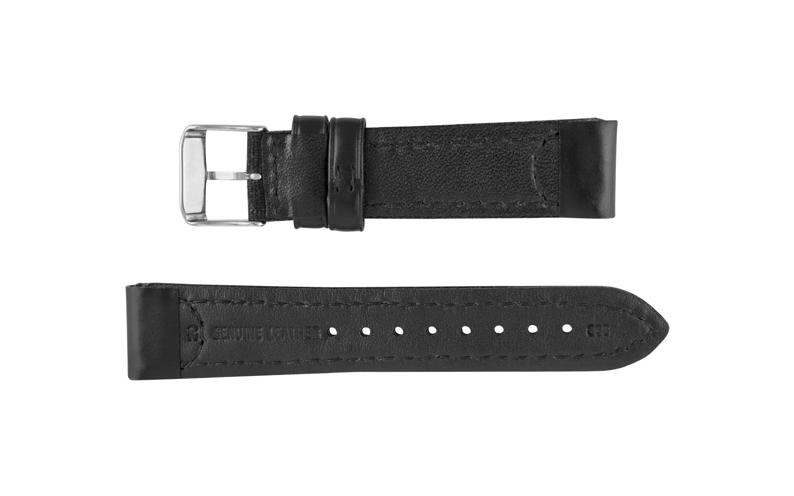 Hadley-Roma Men's Black Canvas & Leather Watch Strap