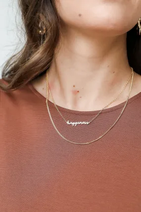 Happiness Gold Layered Necklace