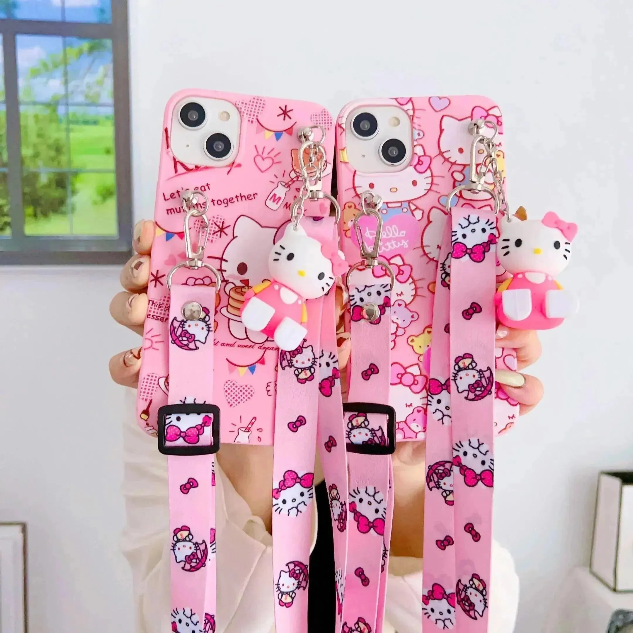 Hello Kitty Strap Stand Phone Case (For Samsung)