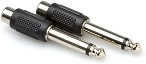 Hosa Technology GPR-101 RCA To 1/4" TS Pro Audio Accessory