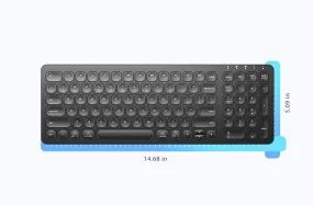 iClever GKA2-01B 2.4GHz 15 x 5 Inch Wireless Rechargeable Keyboard and Number Pad with Mac and Windows Compatibility GKA2 01B