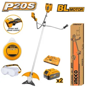 Ingco Lithium String Trimmer And Brush Cutter brushless motor 40V with battery and charger CSTLI202522