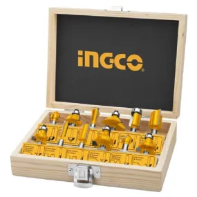 Ingco Router Bits Set 12Pcs 6mm AKRT1201