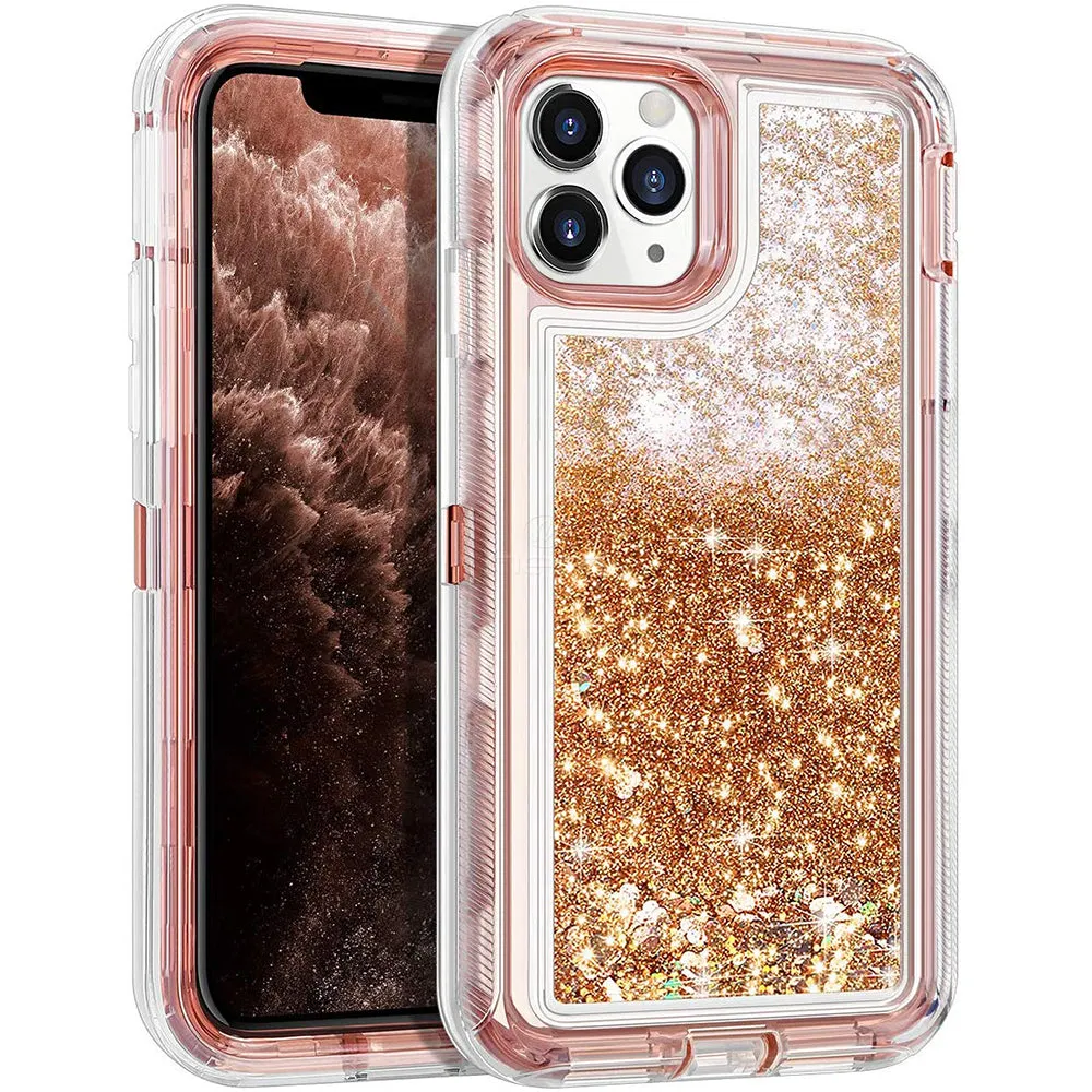 iPhone 12/12 Pro (6.1") Liquid Defender Case (Rose Gold or Pink)