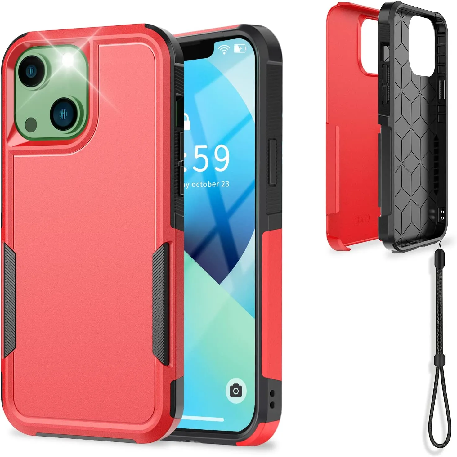 iPhone 13 Drop Protection Rugged Shockproof Military Protective Case