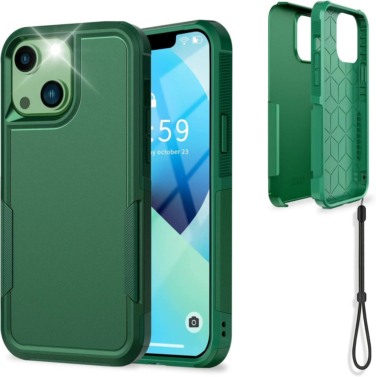 iPhone 13 Drop Protection Rugged Shockproof Military Protective Case