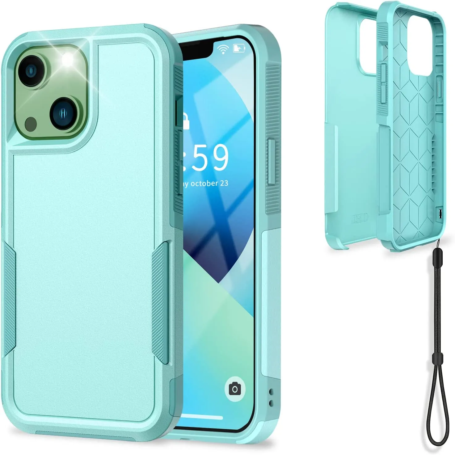 iPhone 13 Drop Protection Rugged Shockproof Military Protective Case