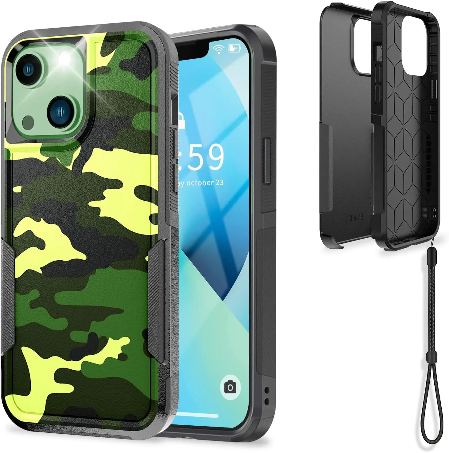 iPhone 13 Drop Protection Rugged Shockproof Military Protective Case